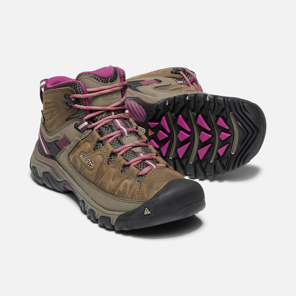 Botas de Seguridad Keen Mexico Marrom - Mujer Targhee Iii Waterproof Mid - HS5293417